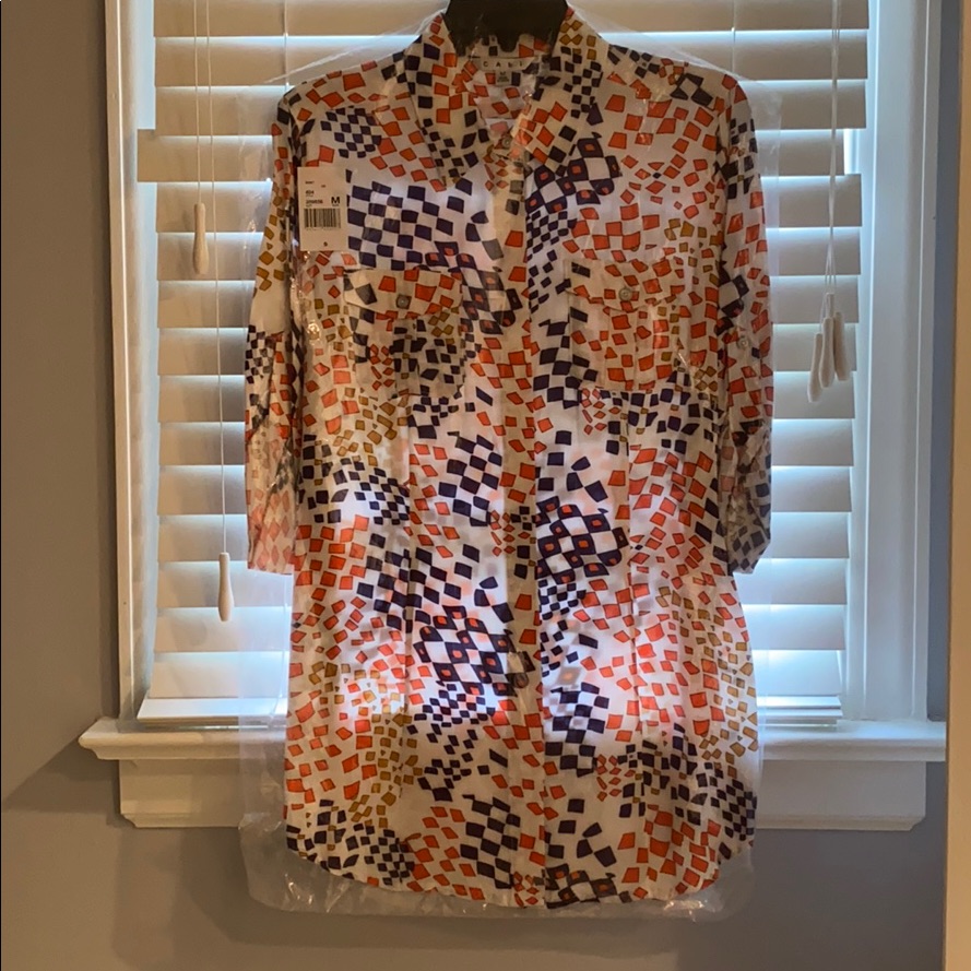Cabi Patterned Button Down Shirt